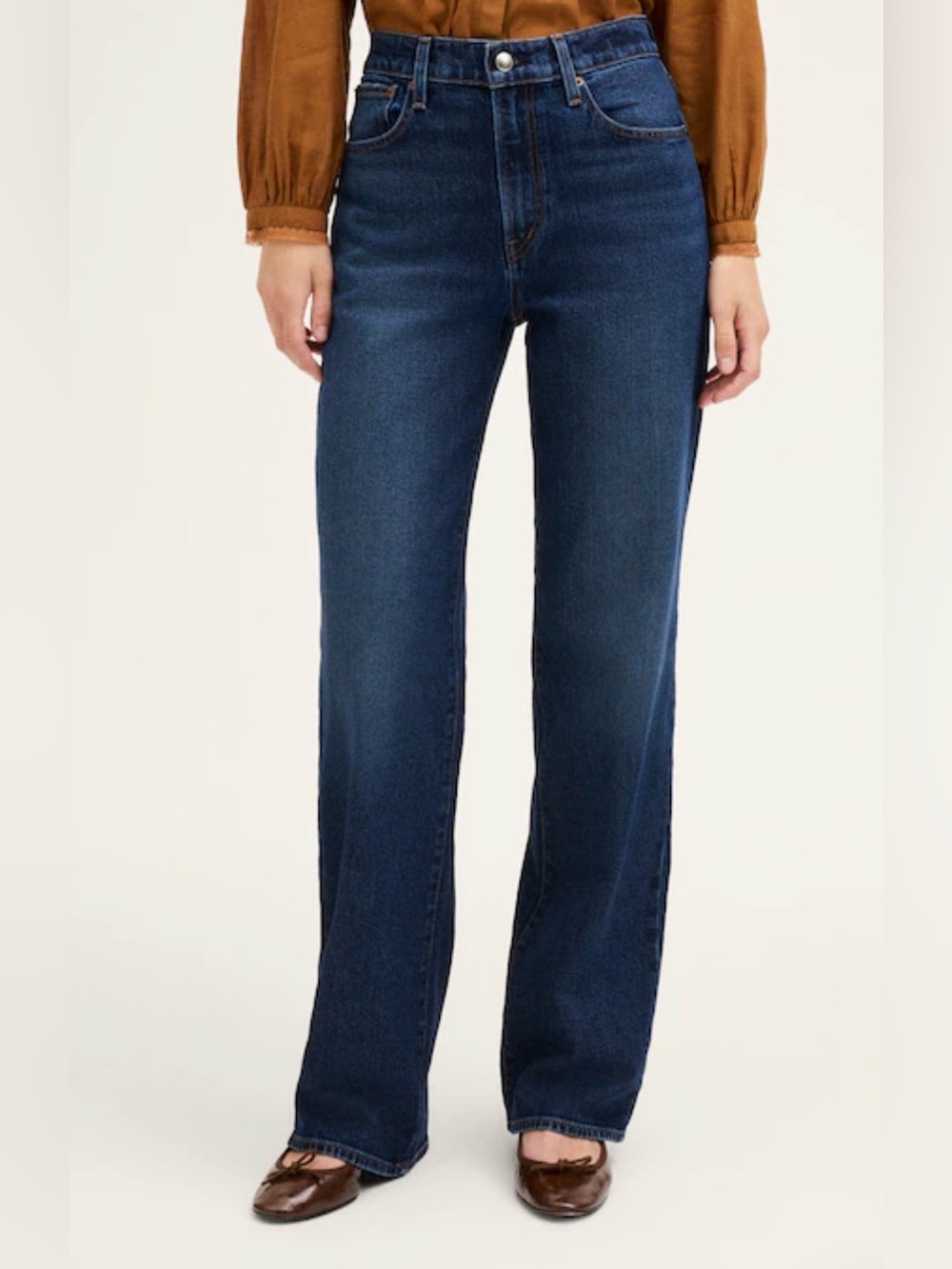 Madewell Jeans Womens 30 The Perfect Vintage Wide Leg High Rise Comfort Stretch